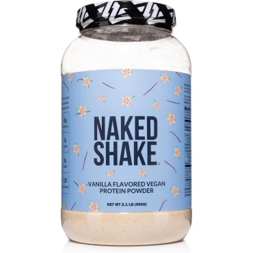 Naked Shake - Vanilla Protein Powder - Plant Based Protein Shake with Mct Oil, Gluten-Free, Soy-Free, No Gmos Or Artificial Sweeteners - 30 Servings