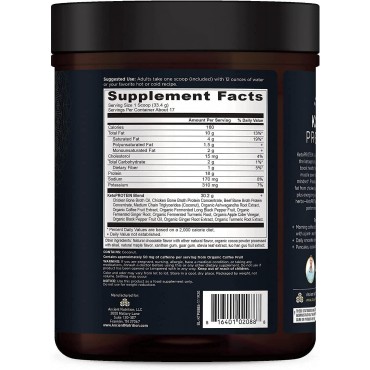 Ancient Nutrition Keto Protein Powder, KetoPROTEIN with Fats from Bone Broth and MCT Oil, Chocolate, 18g Protein 10g Fat Per Serving, Gluten Free, Low Carb, Paleo Friendly, 17 Servings