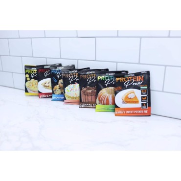 protein sample pack - 7 flavors Vegan (Plant Based), Organic, Dairy Free, Soy Free, Gluten Free, Keto, Peanut Free, 20g Protein, Low Carb, Non GMO