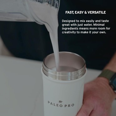 PaleoPro Protein Powder Grass-Fed, Pastured, Cage-Free Protein | Gluten Free, Dairy Free. No Sugar, Soy, Grains or Net Carbs | Paleo & Keto Friendly - Ancient Cacao, 15 Servings