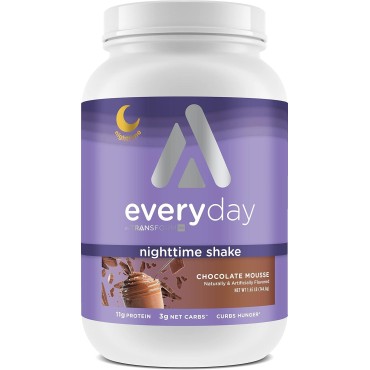 TransformHQ Nighttime Shake, Sleep + Protein Blend, 28 Servings, Chocolate Mousse Flavor