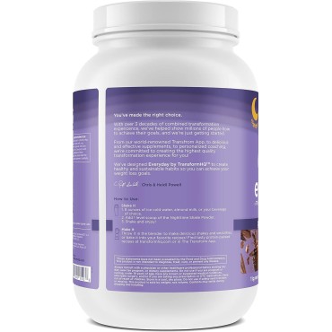 TransformHQ Nighttime Shake, Sleep + Protein Blend, 28 Servings, Chocolate Mousse Flavor