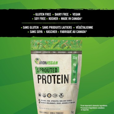 Sprouted Protein Athletes Blend Vanilla, 1000 GR