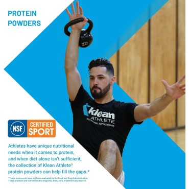 Klean ATHLETE | Klean Casein Protein | Designed to Help with Recovery and Reduce Muscle Breakdown.* | NSF Certified for Sport | 23.2 Ounces | Natural Chocolate Flavor