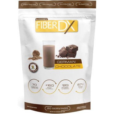 Fiberdx, German Shake, Light to Medium Brown Chocolate, 24.7 Ounce