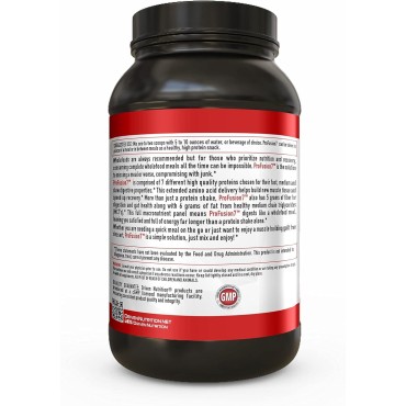 Driven Pro Fusion 7 Meal Replacement Powder - Men & Women, 3 lbs - 24g Protein Per Serving, Digestive Enzymes & MCT Oil - Gluten-Free - On-The-Go Energy & Supports Muscle Mass - Strawberry Milkshake