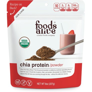 Foods Alive | Organic Chia Protein Powder | 8 oz