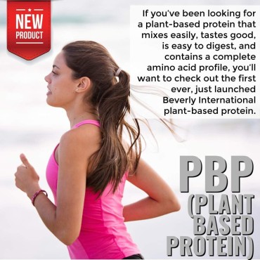 Beverly International PBP, Plant Based Protein. Vegan, Gluten, Dairy, Soy-Free. Great Vanilla Taste, Smooth, Easy to Digest, 21g Protein per Serving, (15 Servings) 1lb. Complete Amino Acid Profile.