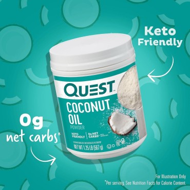 Quest Nutrition Coconut Oil Powder, 56 Servings, 560 g, 1.25 lb