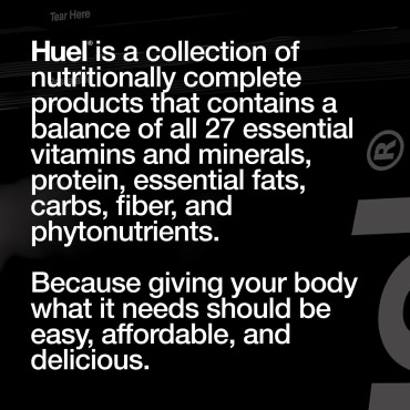 Huel Black Edition | Chocolate 40g Vegan Protein Powder | Nutritionally Complete Meal | 27 Vitamins and Minerals, Gluten Free | 17 Servings | Scoop not Included to Reduce Plastic