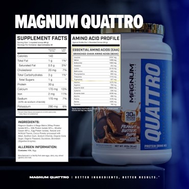 QUATTRO Magnum Nutraceuticals Vanilla Soft Serve Ice Cream,2lb - May Support Muscle Growth & Recovery