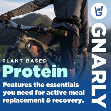 Gnarly Nutrition Vegan Plant Protein - Vegan Protein Powder, NSF Sport Certified, Meal Replacement, Daily Protein Boost, Lactose Free Protein Powder - Chocolate, 28.2 Oz