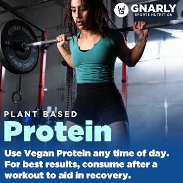 Gnarly Nutrition Vegan Plant Protein - Vegan Protein Powder, NSF Sport Certified, Meal Replacement, Daily Protein Boost, Lactose Free Protein Powder - Chocolate, 28.2 Oz