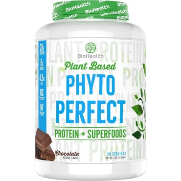 Phyto Perfect Chocolate (2lb) | Vegan Protein Plus Superfoods | Protein Plus Organic Veggies and Organic Fruits