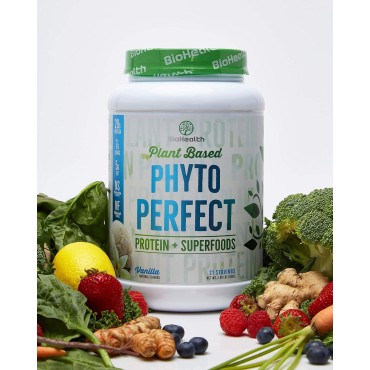 Phyto Perfect Chocolate (2lb) | Vegan Protein Plus Superfoods | Protein Plus Organic Veggies and Organic Fruits