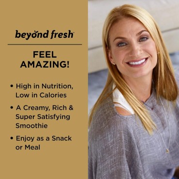 Beyond Fresh Amazing Shake, Superfood Formula, Plant Protein Based, Low Net Carbs, Wholefood Protein, Meal Replacement, Natural Chocolate Flavor, 999 Grams, White