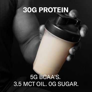 Art of Sport 30g Protein Powder, Vanilla, Protein for Athletes, Dairy & Gluten Free, 0g Sugar, 5g BCAA, 3.5g MCT, 1.18lb tub