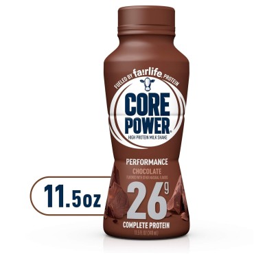 Core Power Fairlife 26g Protein Milk Shakes, Ready To Drink for Workout Recovery, Chocolate, 11.5 Fl Oz (Pack of 12)