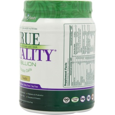 Green Foods True Vitality Plant Protein Shake, Vanilla, 25.2 Ounce