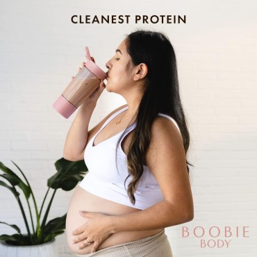 Boobie Body Superfood Protein Meal Replacement Shake, Coffee Caramel Flavor | 19g Protein | Safe For Pregnancy, Lactation, & Motherhood | Organic, Vegan, Zero Sugar, 10 Single Serve Packets (1.06 oz each)