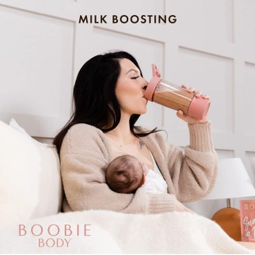 Boobie Body Superfood Protein Meal Replacement Shake, Coffee Caramel Flavor | 19g Protein | Safe For Pregnancy, Lactation, & Motherhood | Organic, Vegan, Zero Sugar, 10 Single Serve Packets (1.06 oz each)