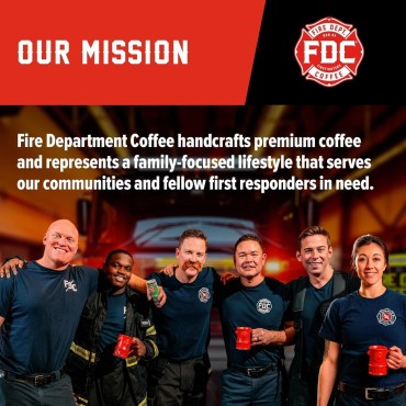 Fire Department Coffee - Gives Back to Firefighters - Instant Coffee Protein Powder - Plant Based Protein Powder - 100% American-Grown, Made with Upcycled Barley Protein - Veteran Owned - 14.1 oz Can