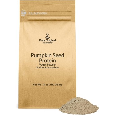 PURE ORIGINAL INGREDIENTS Pumpkin Seed Vegan Protein Powder (1 lb) Nutty Flavor, Breads & Smoothies