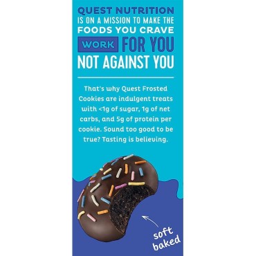 Quest Nutrition Quest Chocolate Cake Frosted Cookies, 8 Count