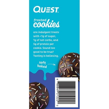 Quest Nutrition Quest Chocolate Cake Frosted Cookies, 8 Count