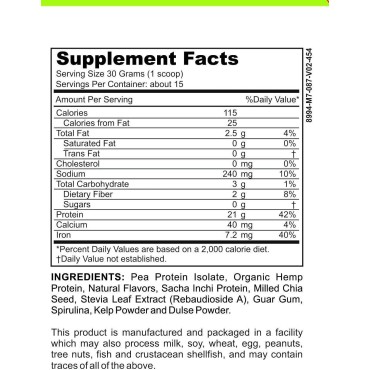 Low FODMAP Certified Elemental Vegan Protein Powder IBS & SIBO Gut Friendly Gluten Dairy Soy Sugar & Grain Free Keto Paleo Low Carb All Natural No Seed Oil + Superfoods Spirulina Dulse & Kelp, Vanilla