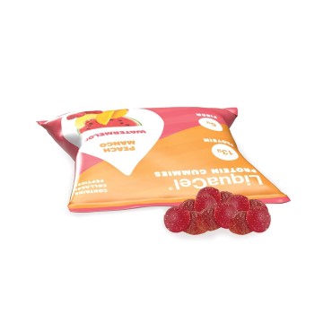 LiquaCel Protein Gummies - Peach Mango/Watermelon - 13g Protein - One Pack