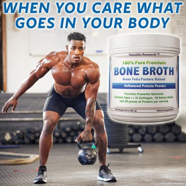 Bone Broth Beef Protein Powder 20 oz, High Collagen & Gelatin from Grass Fed Bovine, Delicious Marrow Benefits for Soups & Sipping Broths, Unflavored Animal Based Keto Concentrate