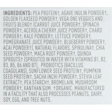 Vega One Organic Plant Protein Powder, French Vanilla, 1.4 Ounce