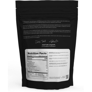 True Nutrition Grass Fed Beef Protein Powder Isolate - 29g of Paleo, Keto, Carnivore Beef Protein per Serving - Zero Carb, Fat Free, Gluten Free, Dairy Free, Soy Free - French Vanilla - 1LB