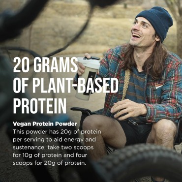 Possible Protein Powder Vanilla Bean - 20g of Vegan, Plant-Based Protein Mix - Non-GMO, Non-Dairy, Gluten-Free - 3.5g of BCAAs - 9 Essential Amino Acids - 15-Day Supply - 1 Bag, 15 Servings