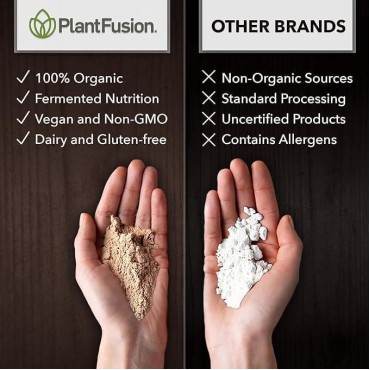 PLANTFUSION Organic Vanilla Plant Protein, 12 OZ