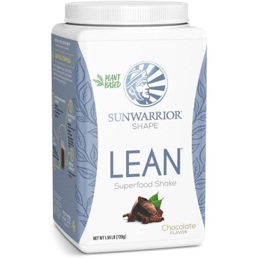 Sunwarrior Vegan Protein Superfood Shake Meal Replacement Organic Protein Supplement | Gluten Free Non-GMO Dairy Free Sugar Free Low Carb Plant Based Protein | Chocolate 20 Servings | Shape Lean