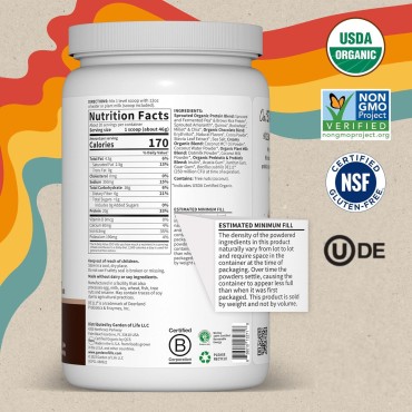 Garden of Life Creamy Organic Vegan Protein Powder + OatMilk, 20g Complete Plant Based Protein, Coconut Water, MCTs, Sprouted Grains, Prebiotics, Probiotics – Gluten-Free, Chocolate Brownie, 2 LBS