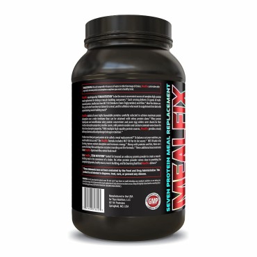 MealFix Meal Replacement Powder for Men & Women, 3 lbs - 24g of Protein Per Serving, Digestive Enzymes & MCT Oil - Gluten-Free - On-The-Go Provides Energy & Supports Muscle Mass - Brownie Batter