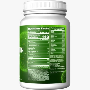 MRM - Veggie Protein Powder, Protein Source for Vegans, Gluten-Free & Preservative-Free, Non-GMO Verified - Chocolate - 2.5 lbs