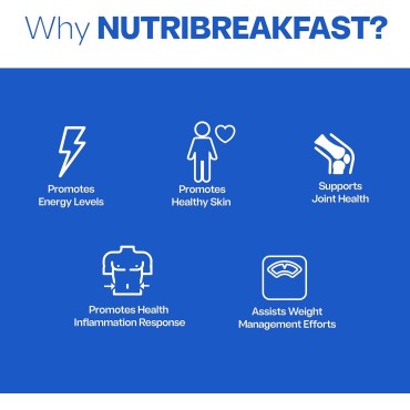 NutriBreakfast by Nutrillermo/Keto Protein Chocolate Collagen Powder with MCT Oil/MCT Oil Powder with Collagen/Keto Collagen Peptides Powder with Grass-Fed Bovine Collagen Type I & III-15 Servings