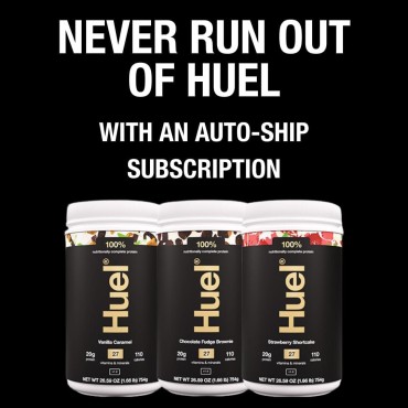 Huel Vegan Protein Powder | Strawberry | Complete Nutrition | 20g Protein, 27 Vitamins and Minerals, 100% Plant-Based, Gluten Free, Non-GMO, Lactose Free | 26 Servings