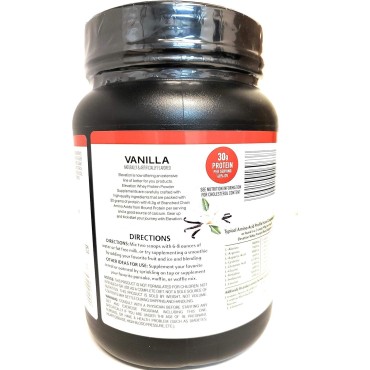 Elevation by Millville Vanilla Protein Powder 32oz, pack of 1