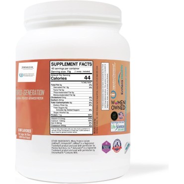 GENEPRO Protein: 45 Servings, Premium Protein for Absorption, Muscle Growth and Mix-Ability.