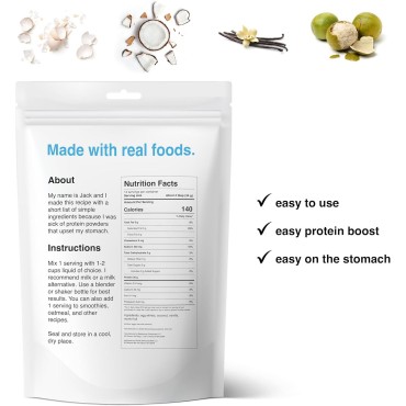 drink wholesome Vanilla Egg White Protein Powder | for Sensitive Stomachs | Easy to Digest | Gut Friendly | No Bloating | Dairy Free Protein Powder | Lactose Free Protein Powder | 1.03 lb