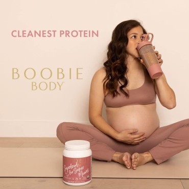 Boobie Body Superfood Protein Meal Replacement Shake, Chocolate Bliss Flavor | 19g Protein | Safe For Pregnancy, Lactation, & Motherhood | Organic, Vegan, Zero Sugar, 1 Tub (23.3 oz.)