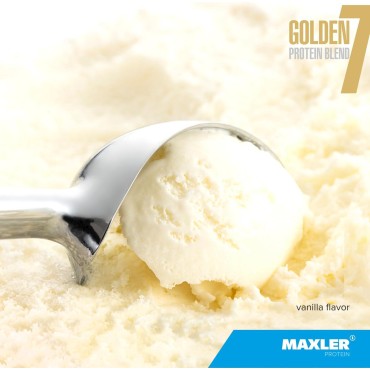 Maxler Golden 7 Protein Blend - Protein Powder for Muscle Gain & Recovery - Vanilla Protein Powder 2 lb